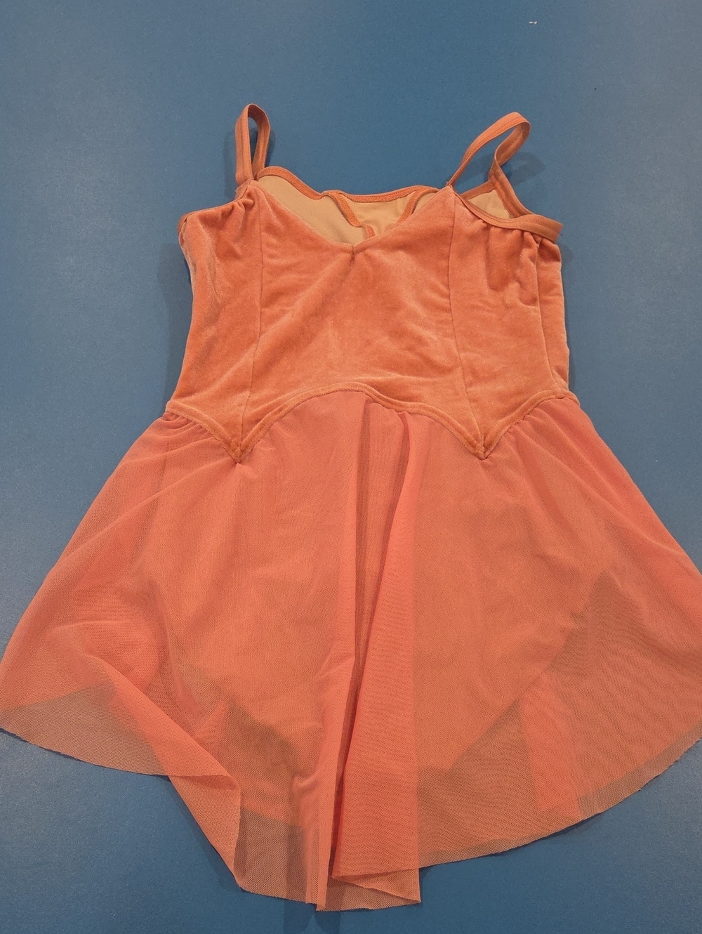 Weissman Coral Pink Dance Leotard Dress